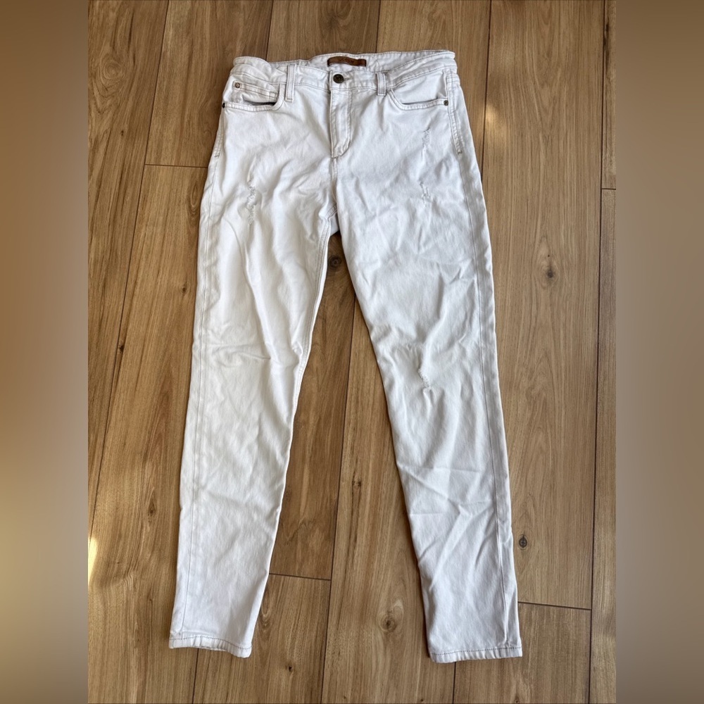 Joe’s Jeans Women’s The Skinny Ankle Light Distressing White 30 Preppy
